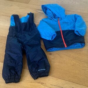Columbia Kids' Blue Snowsuit with jacket 18/24m